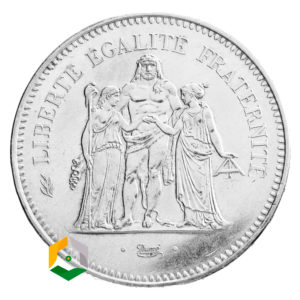 50 FRANCS HERCULE argent CHANGE-OR-ARGENT Cannes