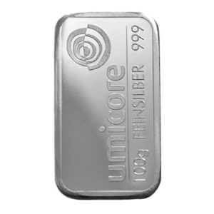 Lingotins d'argent de 100g