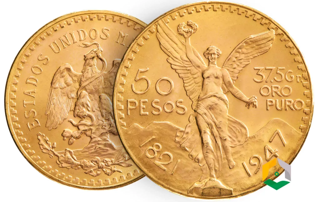 pièces 50 Pesos d'or mexicain