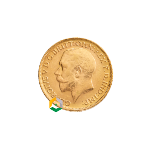 Pièce or demi souverain george v